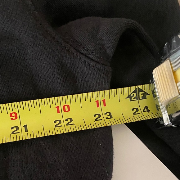 Vans Black Hoodie with White Checkered Sleeve - Picture 4 of 4